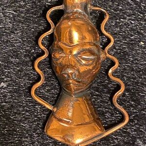 Unique Copper Tribal broach